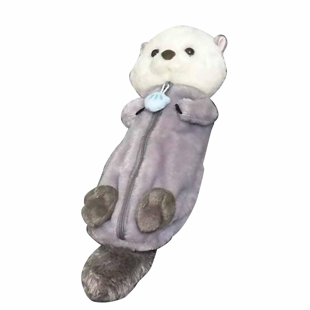 Plush Doll Pencil Case 3D Stuffed Pencil Box Soft Animal Stationery Bag Kids Stationery Bags