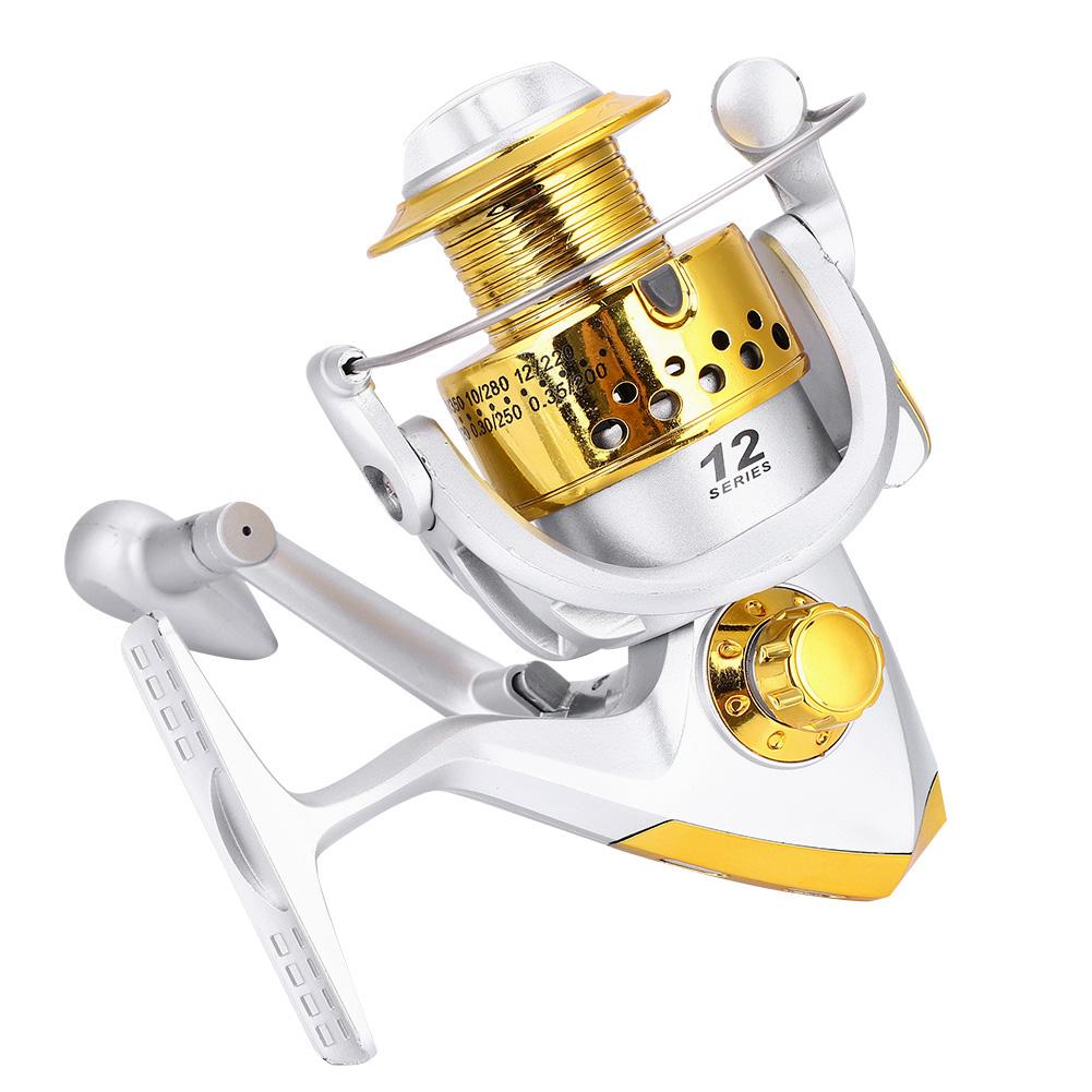 1000 7000 Saltwater Ice Fishing Spinning Reel Sea 5.5:1 Line Wheel Plastic Head(yellow SA1000)
