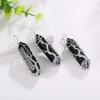 Tree of Life Natural Crystal Hexagonal Pendant Necklace with Wire-Wrapped Design