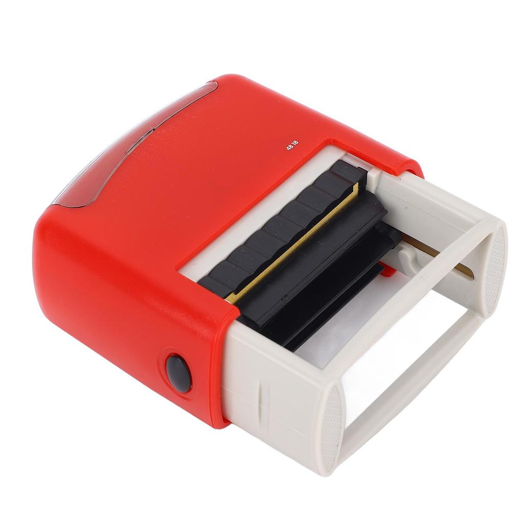 Custom Stamp Kit Red Shell Flexible Customizable Numbers Letters and Symbols Stamp for Home and Office
