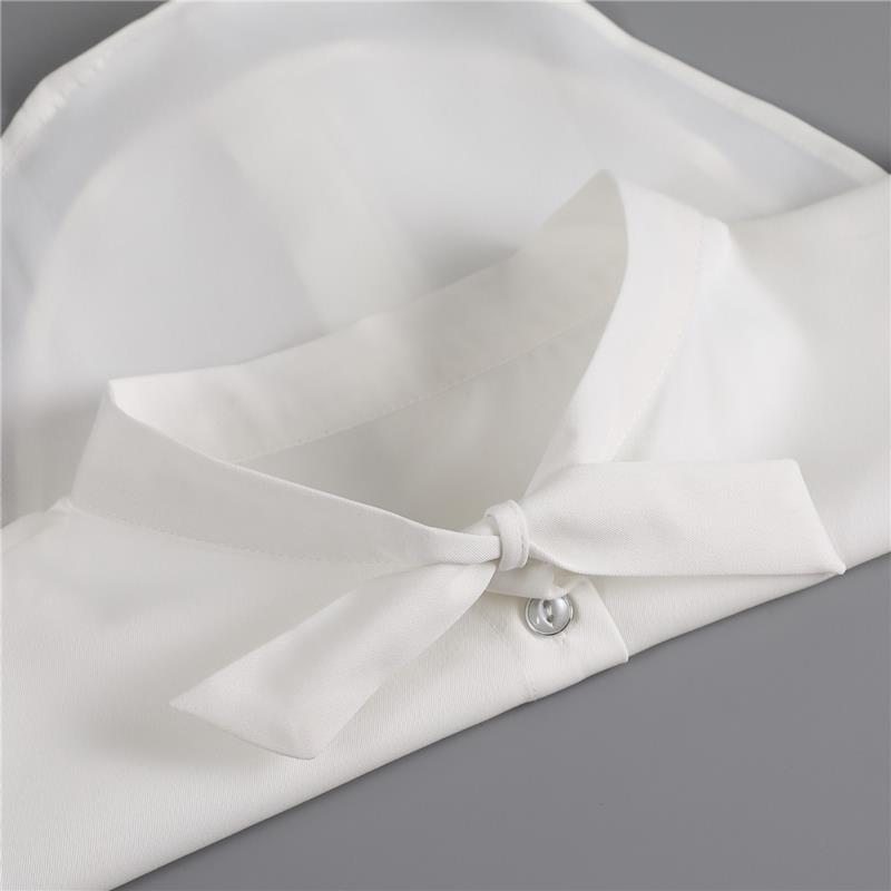 Perfect Match Embroidery Fake Collar Women Lace Detachable Lapel Collar Shirt Top Tie White Ruffles False Collar Woman Removable False Blouse