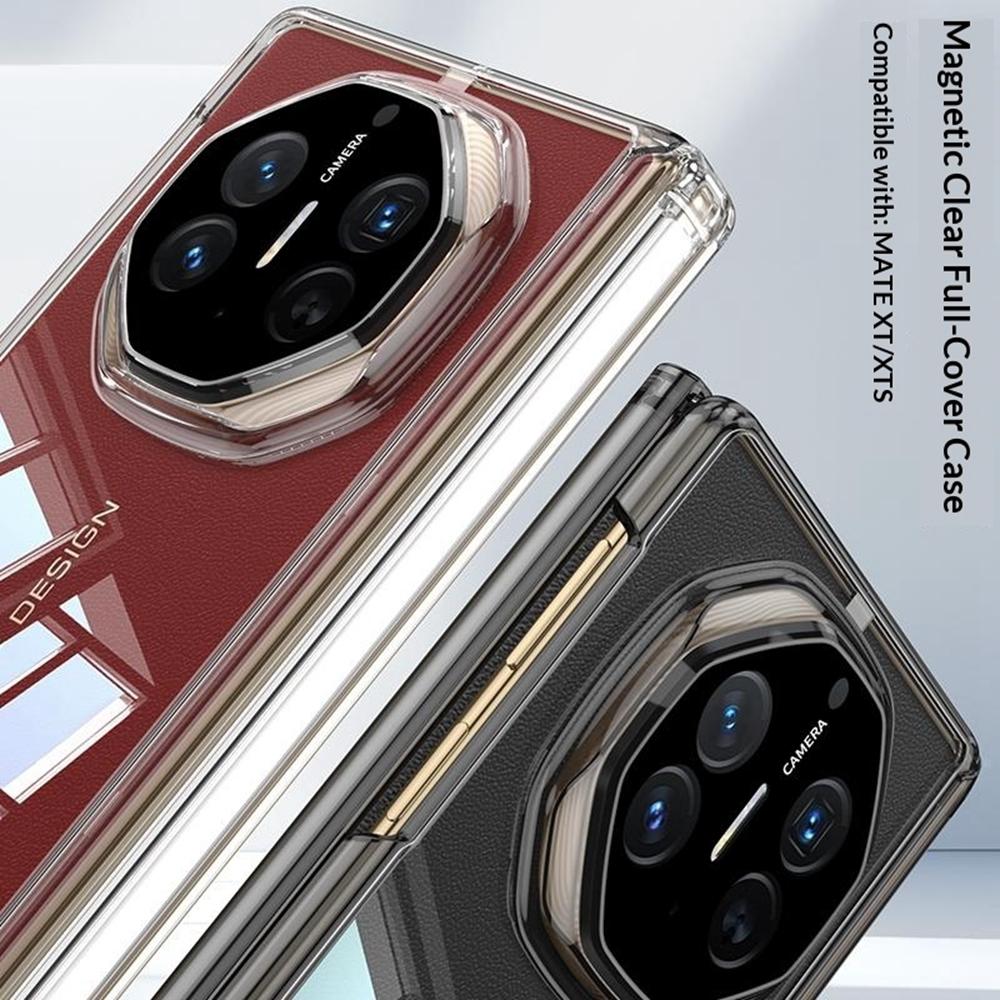 GKK For Huawei Mate XT Ultimate/XTs Ultimate Case Magnetic Hinge Design Clear TPU Phone Cover