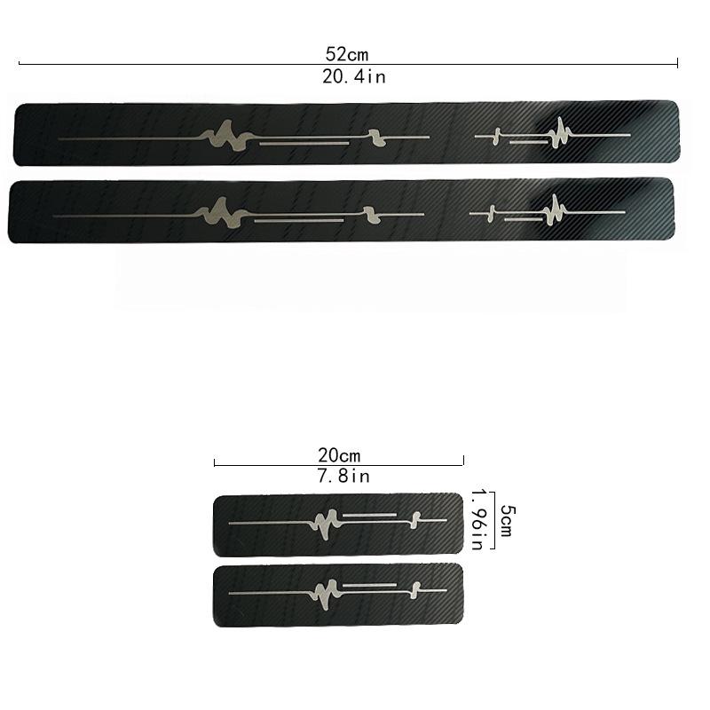 Universal Geometry/Firefly Car Door Sill Protector - Anti-Scratch Sticker for Modification & Protection