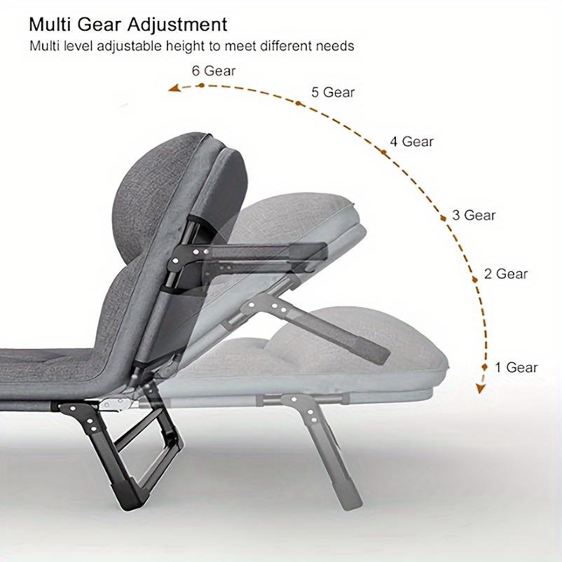 1pc Camping Cots for Adults, Folding Sleeping Cot Bed W/Mattress, Camp Bed for Travel Office & Home Camping Bed