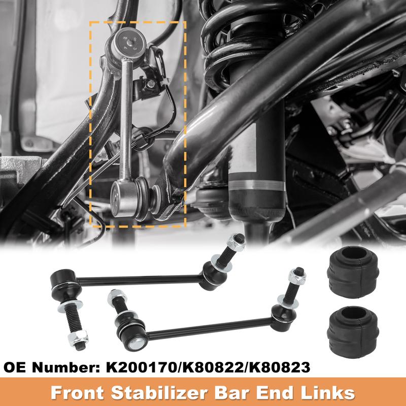 X Autohaux No.K80822/K80823 Front Sway Bar Link Bushing Kit for Dodge Challenger Charger
