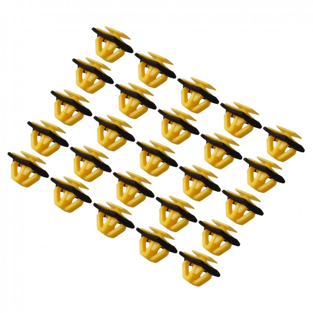 Exterior Body Side Moulding Retainer Side Yellow 25pc