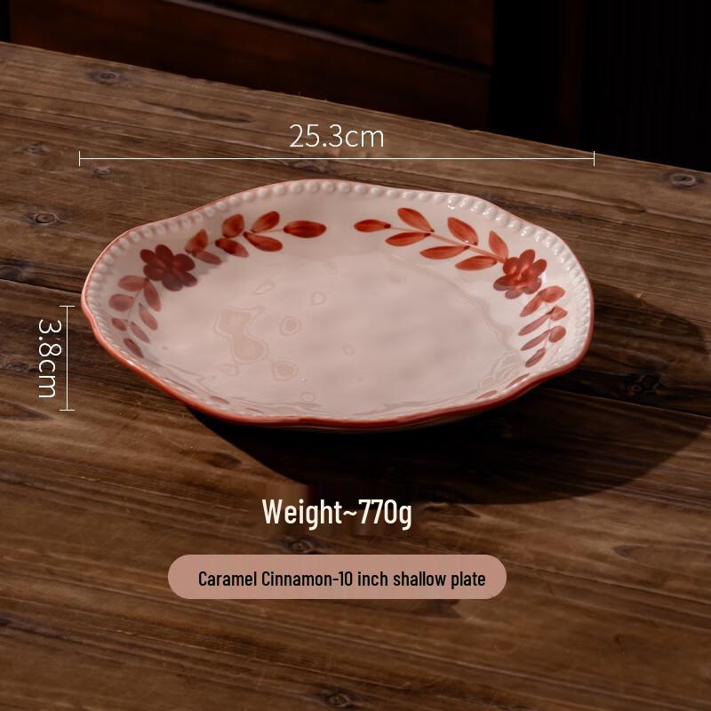 ZISIZ Pink Lace Ceramic Plates