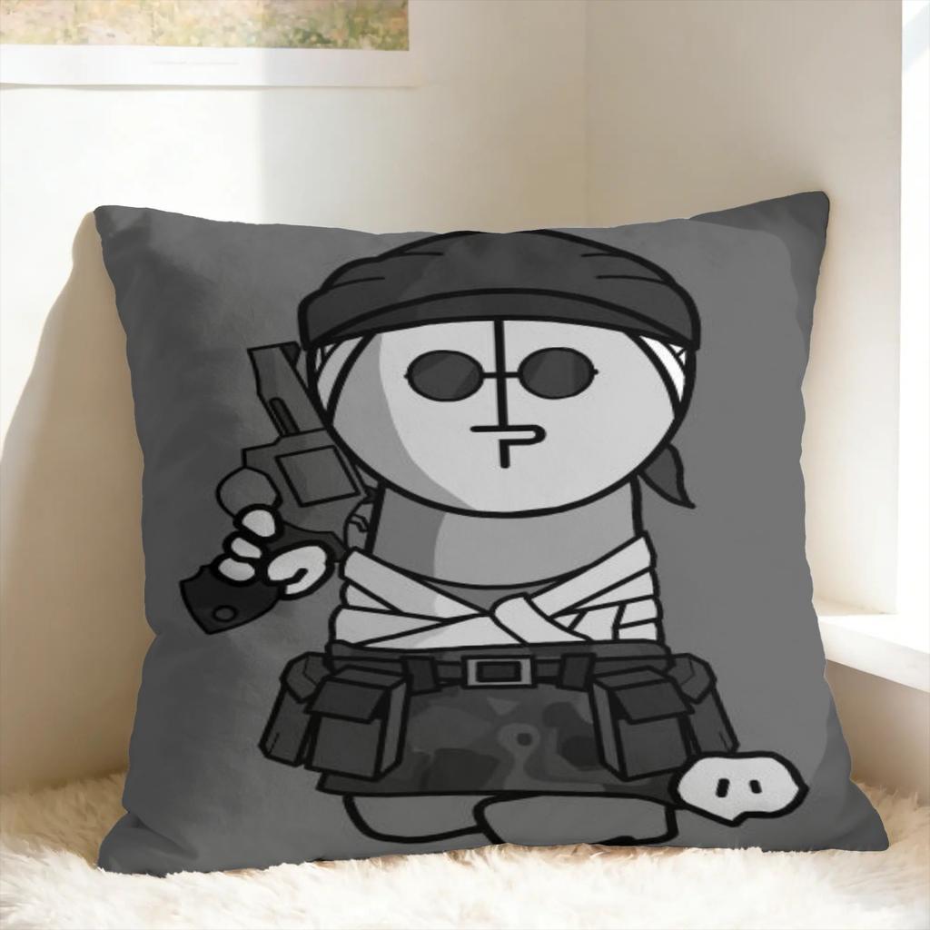 MADNESS COMBAT Hank Pillow Case  Design Pillow Cover For Living Room Chair Retro Trendy Cushion Cover