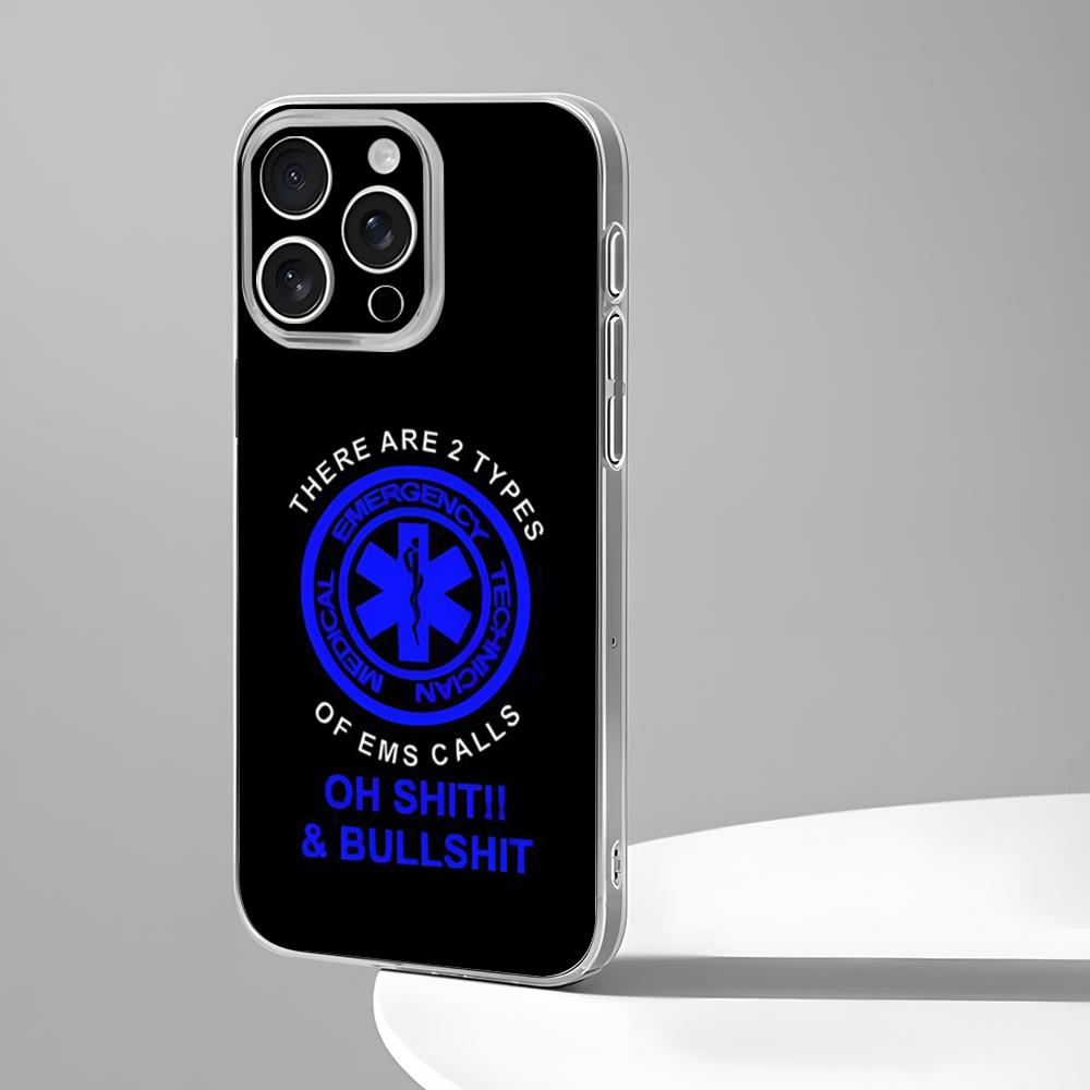 

Чехол для телефона EMT EMS Медицинская спасательная служба Новый для IPhone 16 15 14 12 13 11 Pro Max Mini X XR XS Plus Черный Силиконовый Прозрачный Чехол iPhone15