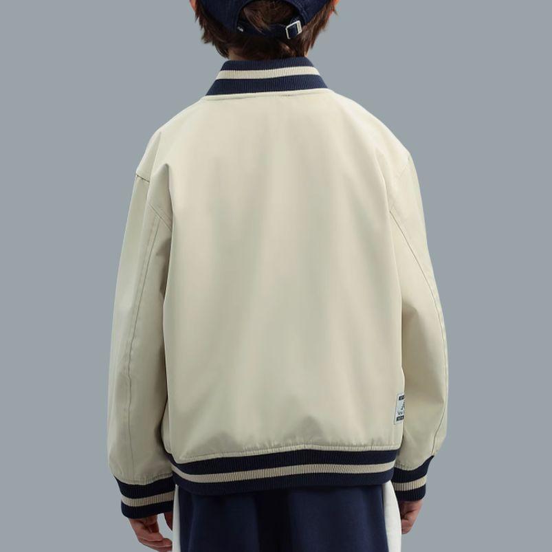 New Balance Baseball Jacket Light Beige Children Aged 3 7 Years Old 7AF1E013-LBG