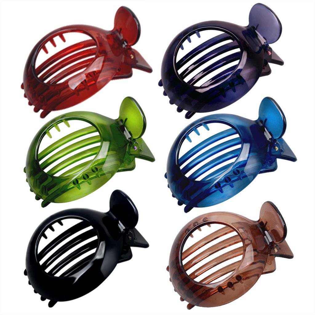 Hair Claw Clip Flat Clip Theme Hair Claw Clamp Elegant Wide Hair Holder Barrettes Strong Hold Hairpin for Girls