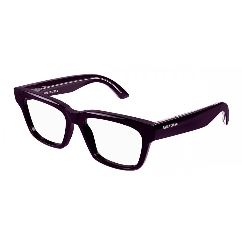 

Balenciaga Unisex Eyeglasses Bb0343o 004 Dark Purple/53-16-145