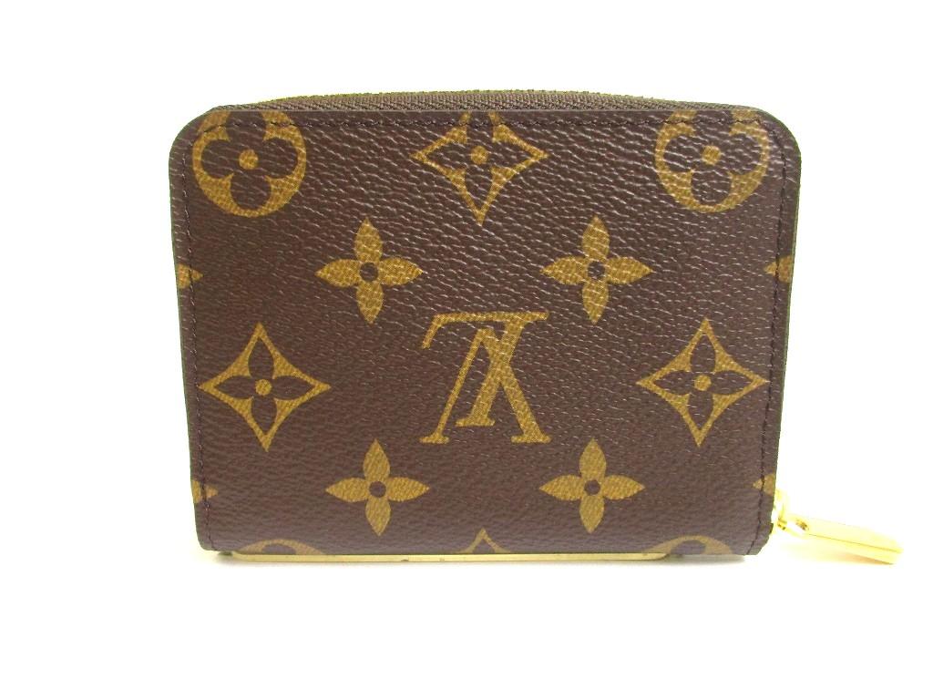 Authentic LOUIS VUITTON Monogram Brown Leather Zippey Coin Purse #a932  Refurbished