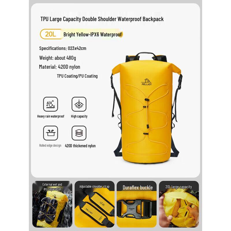 Pelliot Lightweight Outdoor Waterproof Backpack 20L