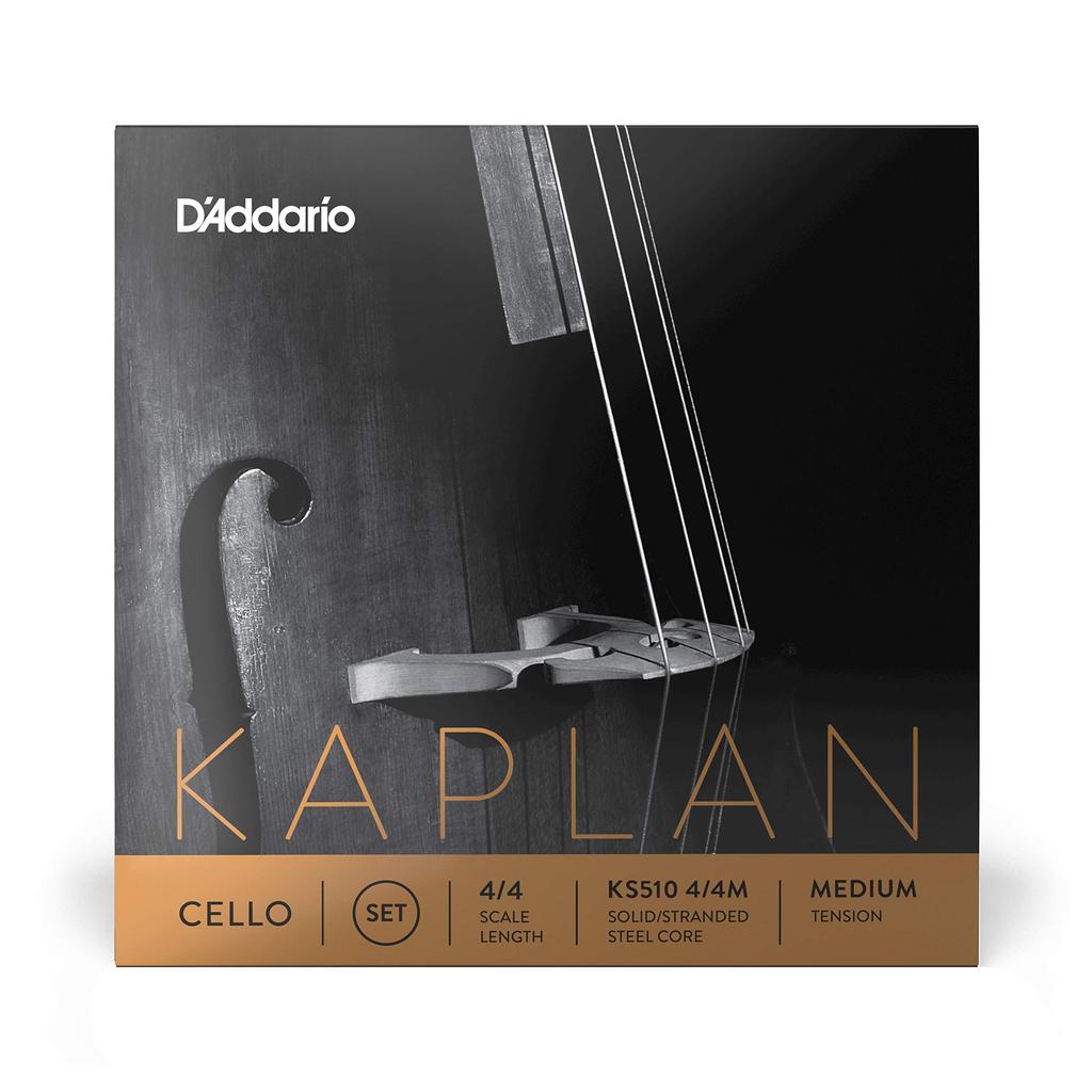 D'Addario Kaplan Zestaw strun wiolonczelowych KS510 44M Średnie napięcie