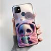 Bumper Soft Silicone Jelly Black Case For Itel P36 Play/Vision 1 Bright Aesthetic Sunset Starry Sky Painted Shockproof Cover