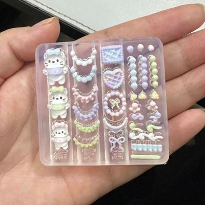 Little Panda 3D Nail Art Silicone Mold - Bow Decoration