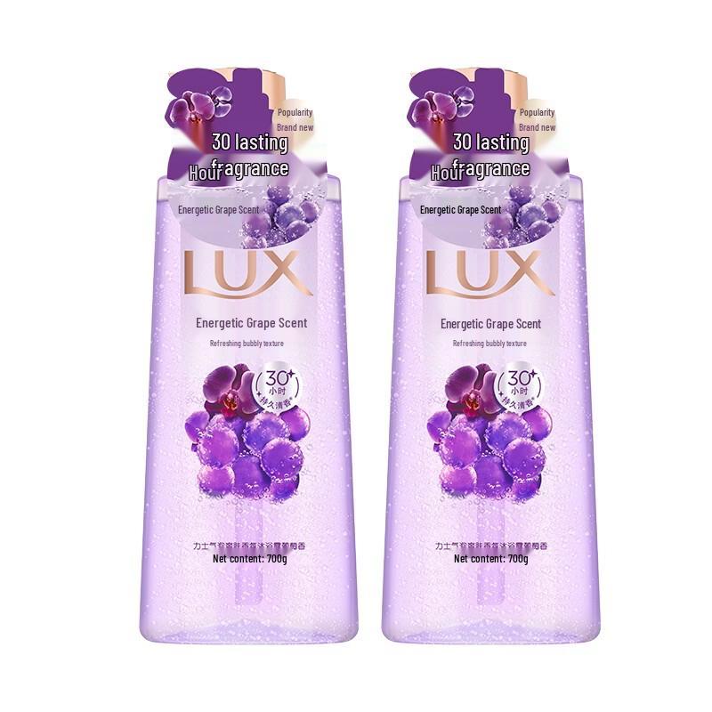 Lux Refreshing Grape Bubble Shower Gel - 700g Twin Pack