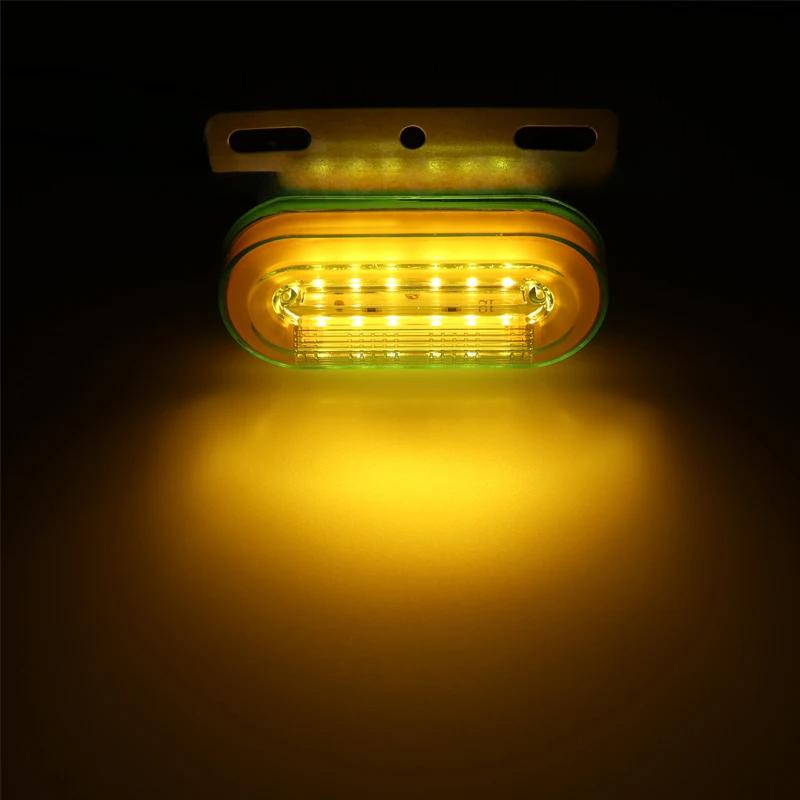 10 stk 12LED-sidemarkeringslys Signalindikatorlamper Advarsel Baklys 3 Modi Tilhenger Lastebil Lastebil Camping Led Car 12V/24V
