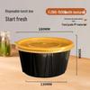 FJJ 1500ml Disposable Round Takeaway Meal Box with Gold Lid (300 Sets)