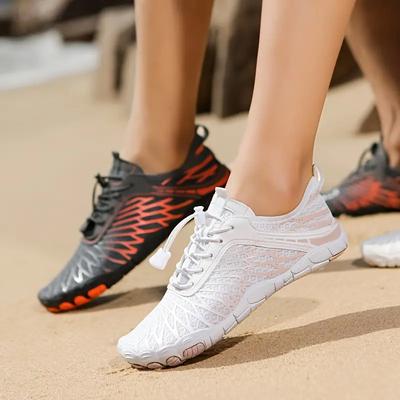 Badeschuhe Mode Barfuß Wasserschuhe Rutschfest Schnelltrocknend Outdoor Strand Bachlauf Waten Schwimmschuhe Sneaker Unisex