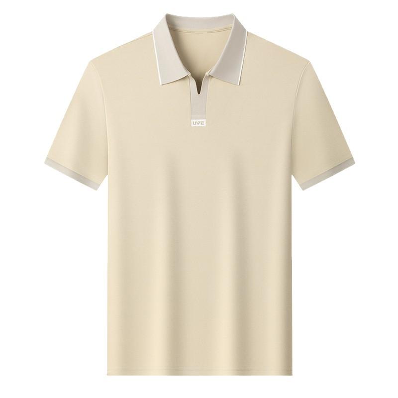 Short Sleeve Men'spolo Summer Ice Lapel Collar Loose Fit Casualt Short Sleeve Versatile
