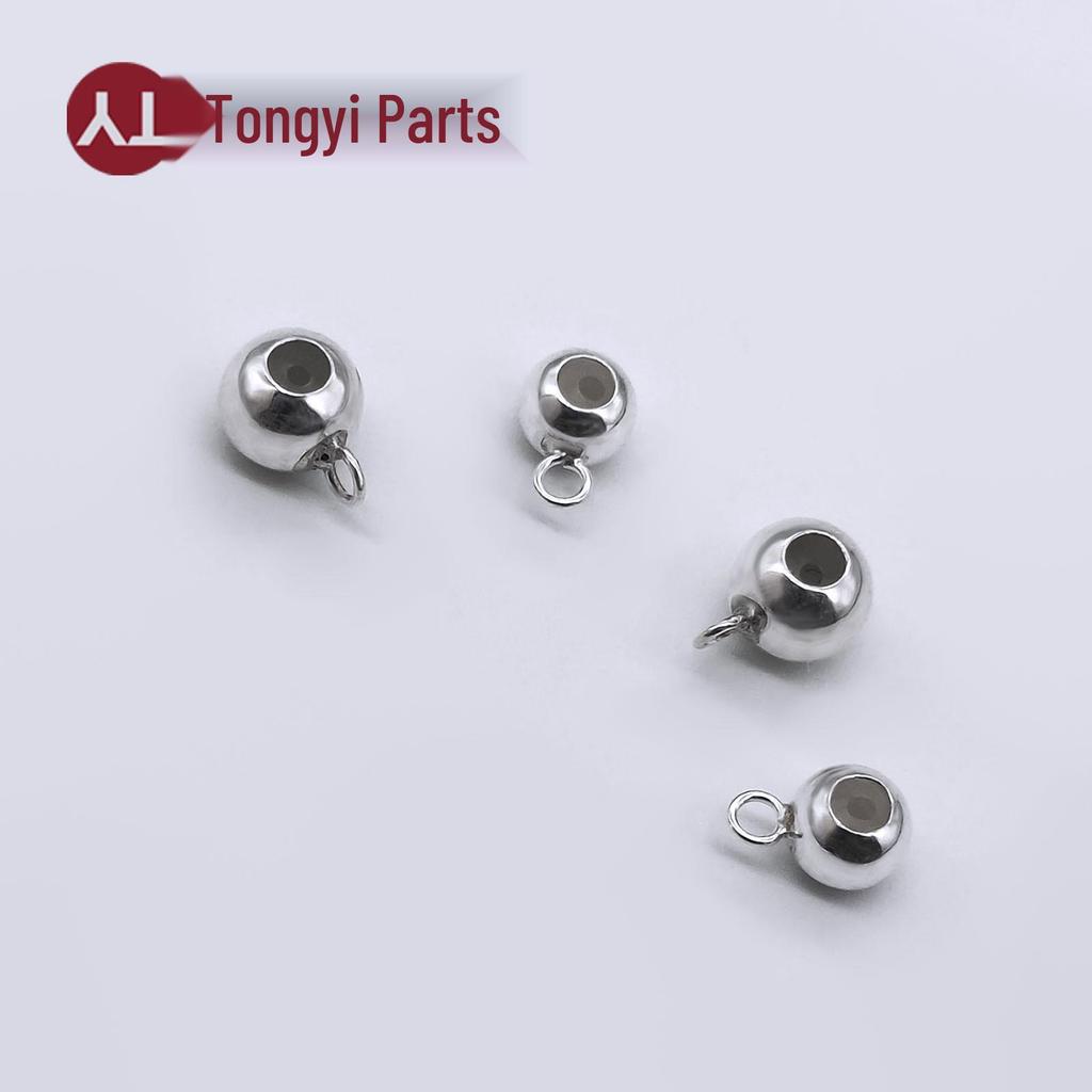 S925 Sterling Silver Adjustable Bead Necklace & Bracelet with Built-in Silicone Ring