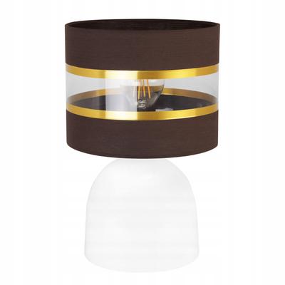 Night Table Lamp, Elegant Gold Lampshade, 20 Cm