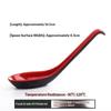 2Pcs Japanese Style Melamine Red Black Soup Spoon Long Handle Simulated Ceramic Ramen Spoon Drop-Resistant Heat-Resistant
