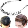 Hair Styling Tool Alice Style Black Head Hoop Sports Metal Hairband Wavy Headband Casual Headwear