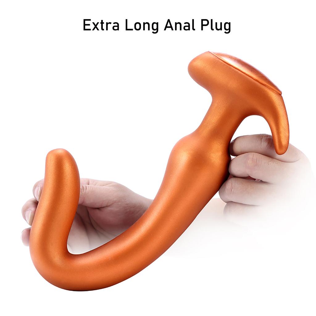 Dildo Anal Supradimensionat din Silicon Lichid, Dilatator Anal, Dop Anal Enorm, Stimulează Vaginul și Anusul, Masaj Prostată, Jucării Sexuale