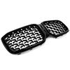 Diamantoptik Frontstoßstange Nierengrill für BMW X3 G01 X4 G02 2022 2023 2024 M40i sDrive20i M Sport Mittelgitter Gitter