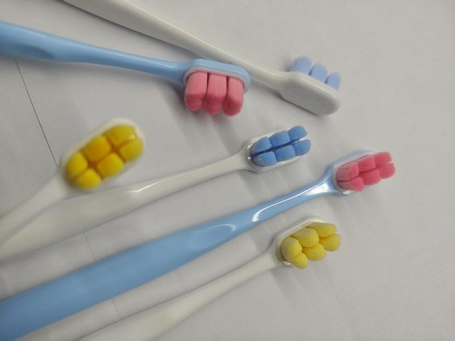 

Six Elements Soft Toothbrush - Fine Bristles for Students, Pregnant Women, Postpartum Care, Couples, and Adults. жёлтый