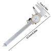 Diameter Measuring Tool 0-6 Inch Range Steel Ruler 0.02mm Accuracy Steel Caliber Measuring Tool With Watch For Depth Thickness