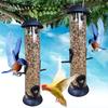 Hanging Birds Feeder Squirrel-proof Birdfeeder Outdoor Birdseed Dispenser Attracts Blue Tits Finches for Garden Wild Birds