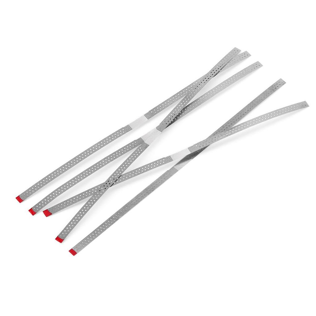 5pcs Dental Diamond Polishing Strips Stainless Steel Orthodontic IPR Strip Fine Medium Single/Double Side Composite Polish