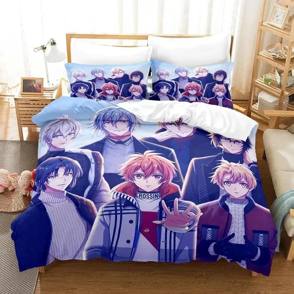 Anime Game IDOLiSH7 Bedding Set Single Twin Full Queen King Size Bed Set Adult Kid Bedroom Duvet Cover Sets Home Textile