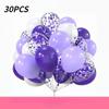 10 Zoll 30 Stück Glitzerpapier-Schnipsel Ballon-Set Dekoration Ballons Weihnachten Halloween Geburtstag Feiertag
