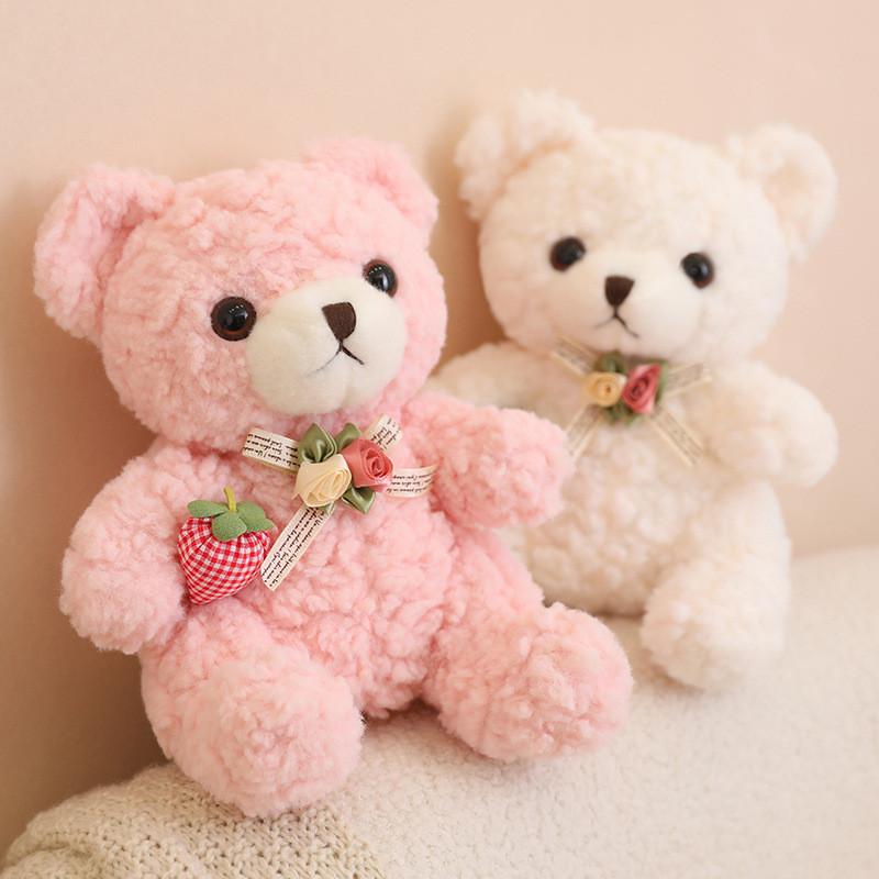 Teddy Large Huggable Bear Stuffed Toy With Adorable Bow Ideal For Children Gift