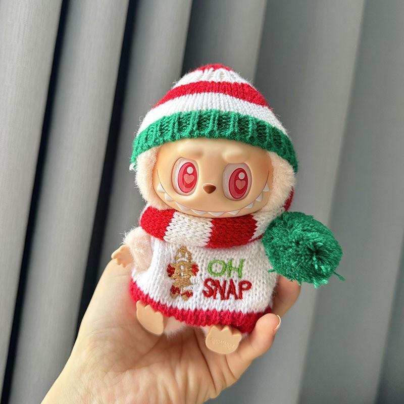 The First, Second and Third Generations of Christmas Baby Clothes Wear 17cm Pendants, and The Clothes Sit with Colored Beads Christmas Set.