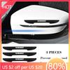 Hub Caps 4Pcs Car Logo Anti-collision Strip Auto Door Bumper Protector For Renault Megane 2 3 4 Twingo Clio Talisman Captur Traf