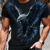 Men's Fashion 3D Printed Men's T-Shirt Round Neck Short Sleeve Trendy Street Wear