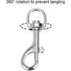 4-Pack 2.75" 316 Stainless Steel Swivel Eye Snap Hook – Heavy-Duty, Rust-Proof – For Pet Leash, Boat Accessories, Diving, Keychain – Multi-Purpose