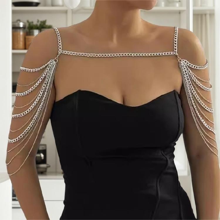 Elegant Multilayer Body Necklace For Women Perfect For Pageants Proms Party Wedding Photo Props Tassels Chain