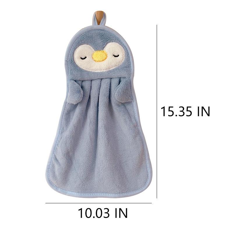 Handtuch zum Aufhängen, saugfähiges Handtuch, Kinderhandtuch, Babyhandtuch, niedliche Pinguin-Ente, weich und hautfreundlich