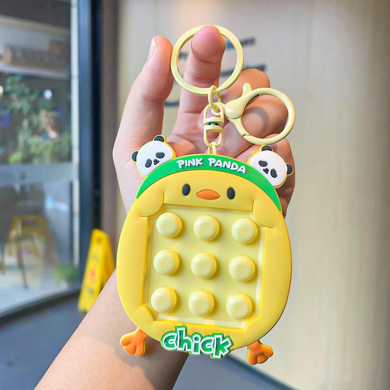 Colorful Animal Squeeze Toy Keychains Silicone For Stress Relief And Gifts