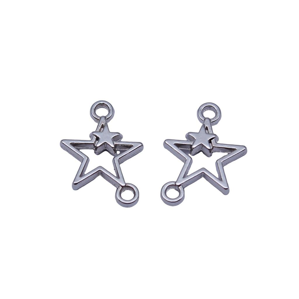Double Star Connectors Moon For Celestial Themed Bulk Jewelry Findings