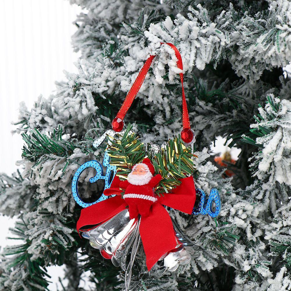 Door Ornament Christmas Pendant Christmas Decoration Gift Tree Pendant Santa Claus Small Bell Xmas Decor