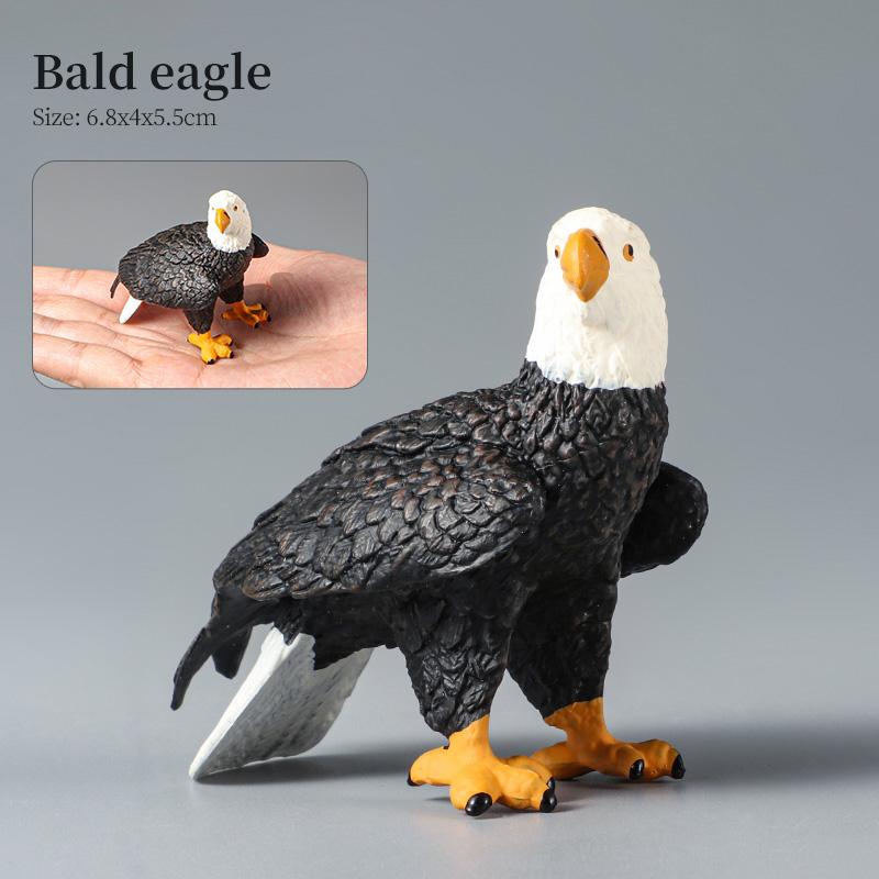 Montessori Wild Animals Model Toy Set - Lion Elephant Antelope Action Figures Miniature Zoo Figurines Educational Kids Gift