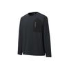 SALOMON Uni FW/AW25 Prime Delta Moisture Wicking Solid Color Crew Neck Long Sleeve T-Shirt Unisex Tops C30082